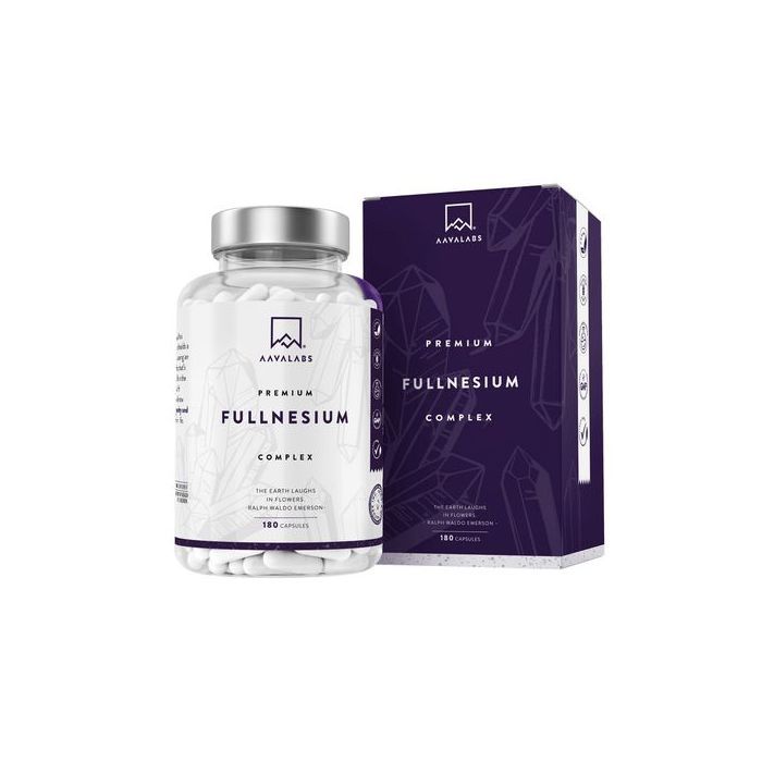 Aavalabs Complexe de Magnésium Fullnesium Premium, 180 capsules - Made in Finland