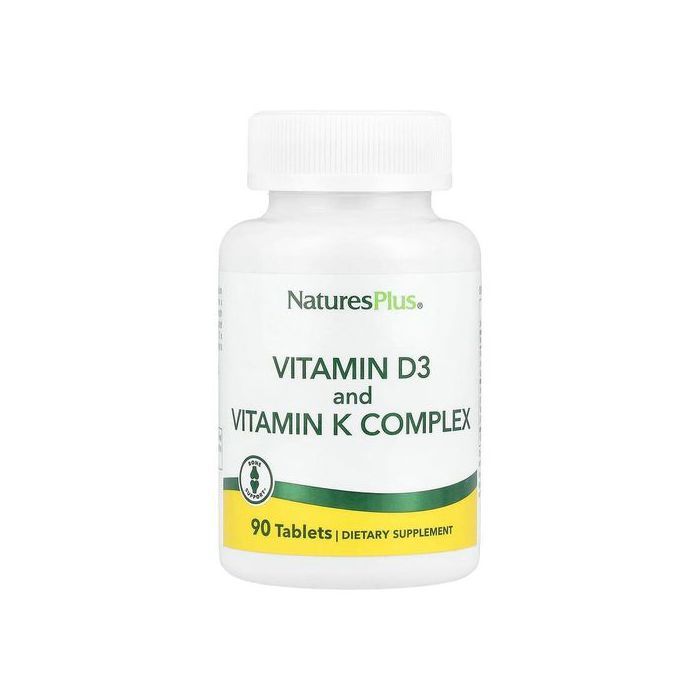 NaturesPlus Complexe de vitamine D3 et de vitamine K - soutien osseux, 90 comprimés