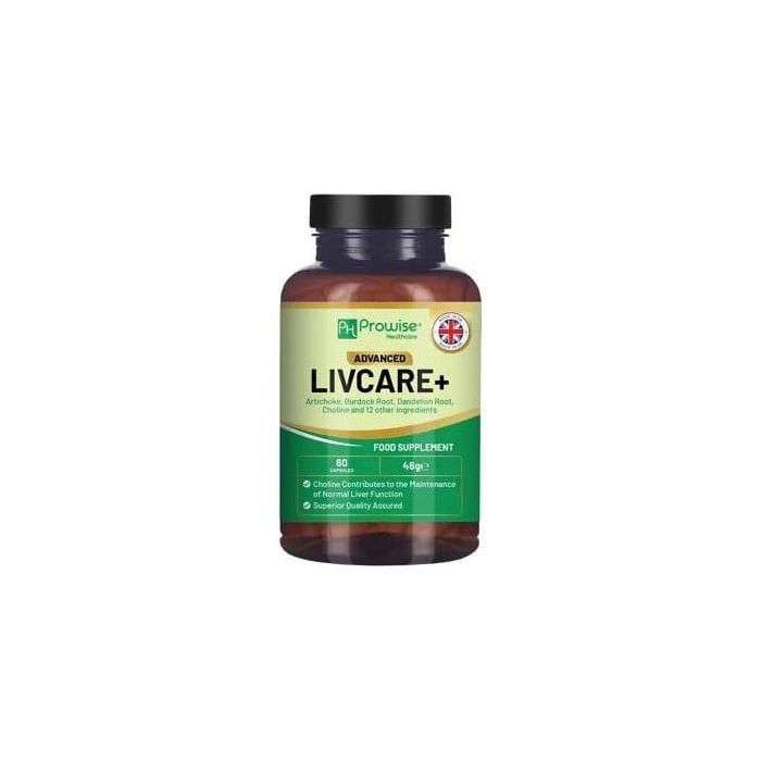Prowise Healthcare Advanced Livcare+ - Liver Cleanse Detox and Repair - 14 nutriments, 60 gélules - Made in UK