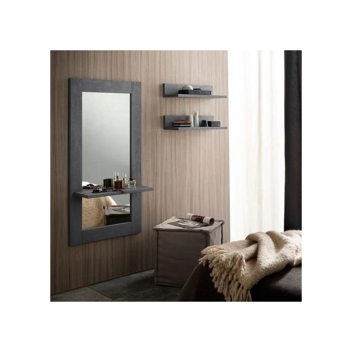Miroir avec étagère, Armoire d’entrée, 100 x50cm x 12