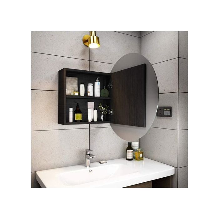 Armoire à Miroir Ronde Dressing Armoire Murale Salle de Bain