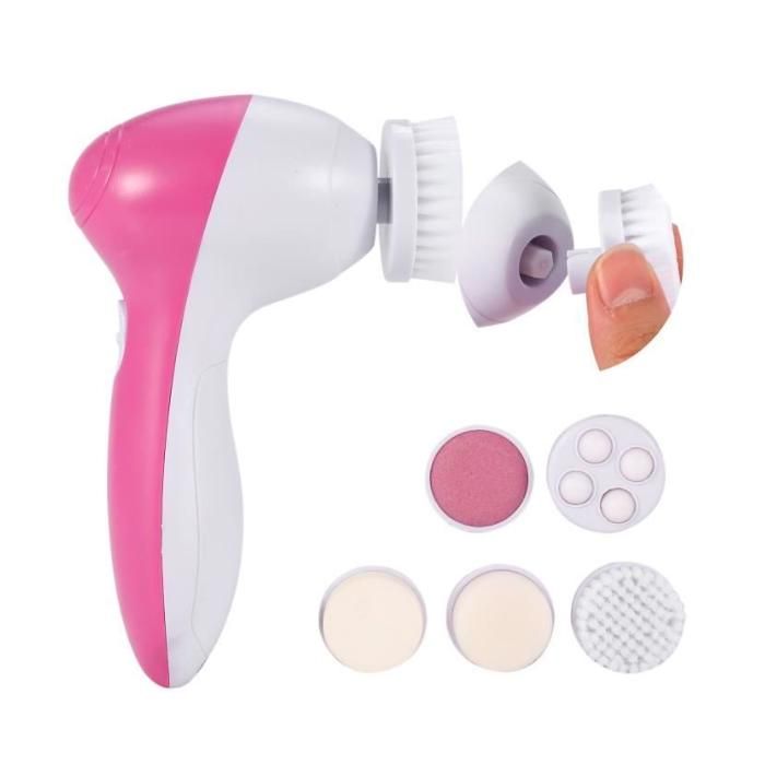 5 en 1 Soins du visage avec brosse de nettoyage électrique pour le visage Appareil-ROE