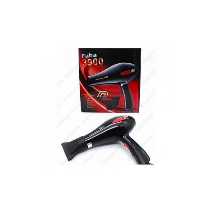 Sèche-cheveux - Faba - Super Turbo 3900 - 1800W - Noir - 2 vitesses et températures