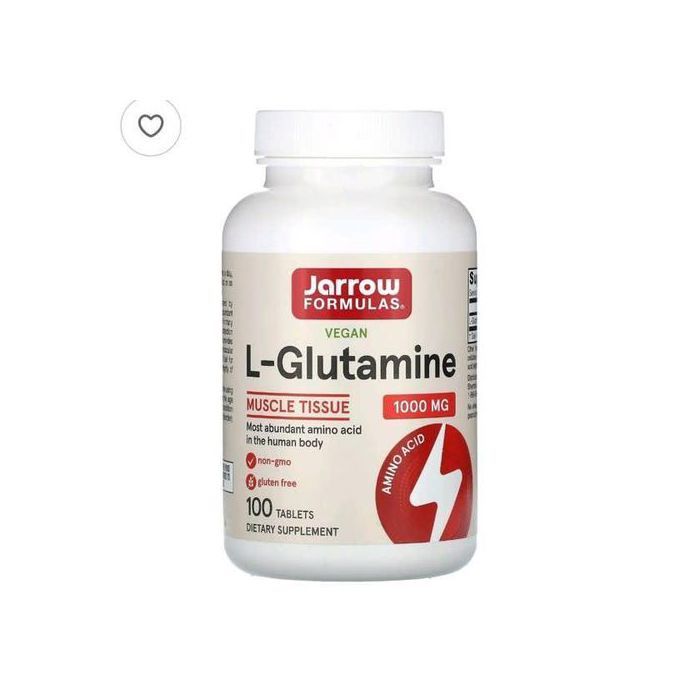 Jarrow Formulas L-Glutamine 1000 mg - favorise l'endurance musculaire, 100 comprimés