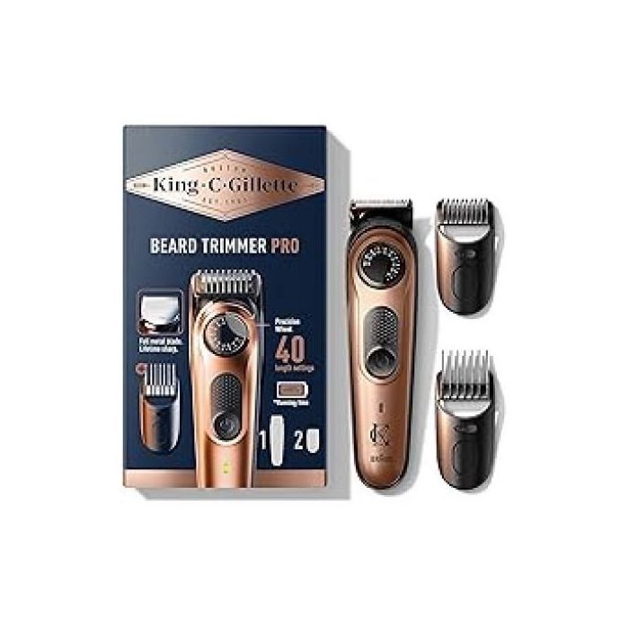 King C. Gillette PRO Tondeuse à barbe électrique homme Avec Molette De Précision - Made in France