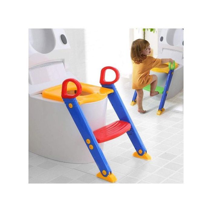 Siège de Toilette Réglable Bébé Formation Educatif Toilette  Pot - Réducteur WC