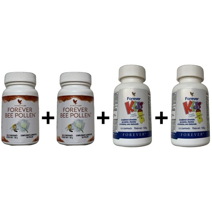 Forever 2 Kids & 2 Bee Pollen – Vitalité et Immunité pour Petits et Grands!