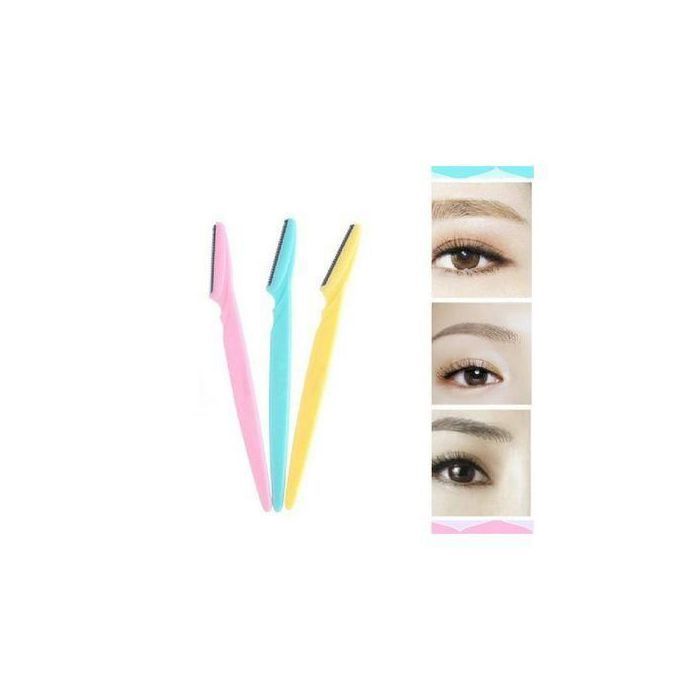 Kit de rasoirs pour sourcils et visage, pour femme (3 pièces)