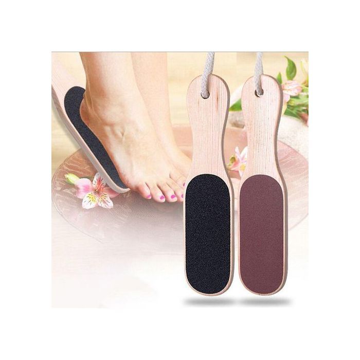 Lime à main et pied en bois, Dissolvant des pièds, planche à gommage, élimination des peaux mortes et callosités - 1 pièce