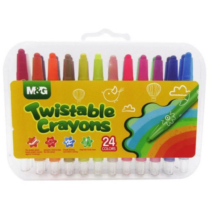 Crayons MG 24 couleurs par set pour enfants