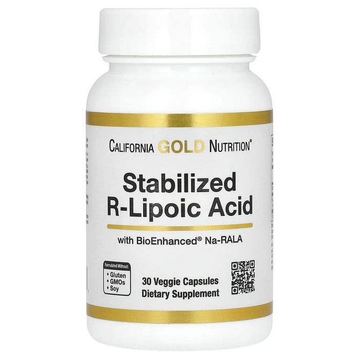 Acide R-lipoïque stabilisé avec biotine, 30 capsules végétales