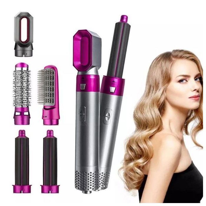 Brosse soufflante 5 en 1, Sèche-cheveux , Outils de Coiffure Multifonctions, Fers à Lisser