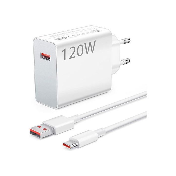 Xiaomi Chargeur Rapide 120W – USB-A vers USB-C