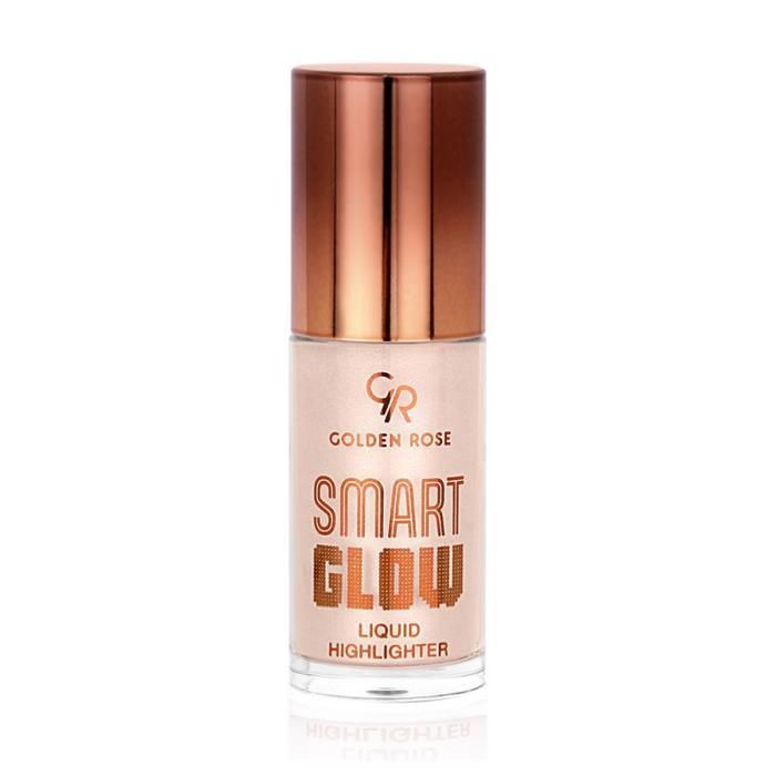 Highlighter Liquide - GOLDEN ROSE - Smart Glow 201 GR - Éclat lumineux - Longue tenue - Enrichi en huile de coco