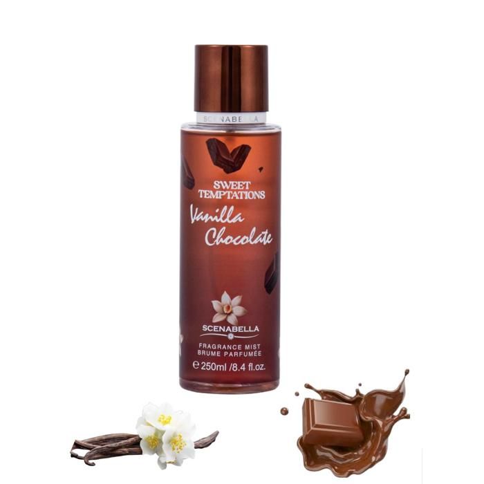 Brume parfumée - SCENABELLA - Sweet Temptation - Chocolat - Vanille - 250 ml