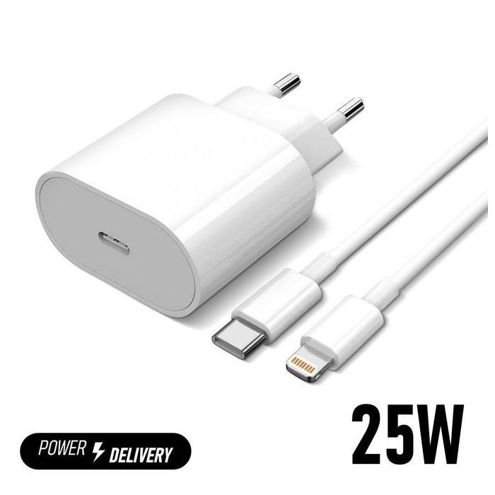 Chargeur Rapide USB-C 25W + Câble USB-C vers Lightning