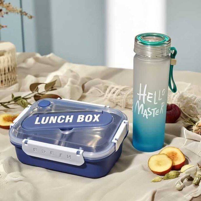 Lunch Box - AYA HOME - Pack Lunch Box - Acier Inoxydable - 4 Compartiments - 800 ml