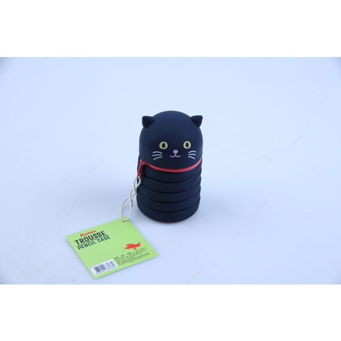 TROUSSE STAND UP 1 ZIP MOTIF CHAT AUCHAN