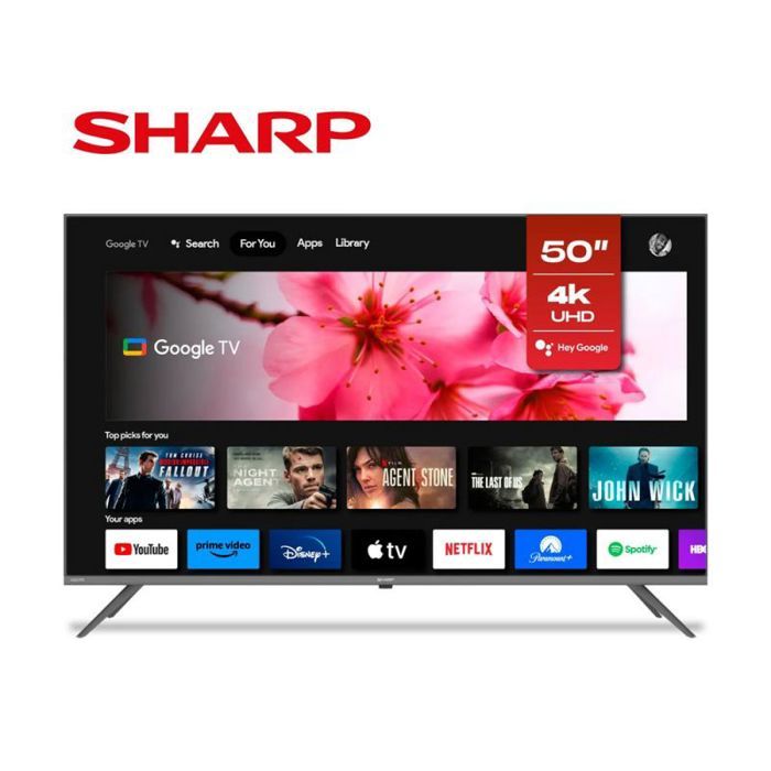 Smart TV - SHARP - 50 pouces - Ultra HD 4K - Google TV - 3 ports HDMI