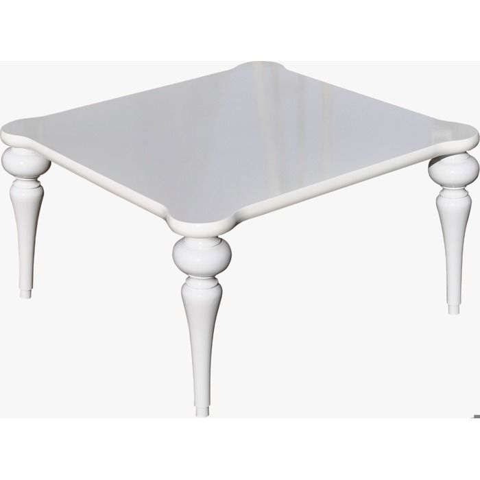 Table Basse - YATOUT - Damla - Design Élégant - Wengue - 80x80 cm