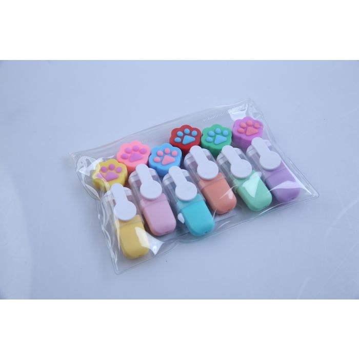 POCHETTE DE SURLIGNEUR FUNNY KAWAII X6 M24