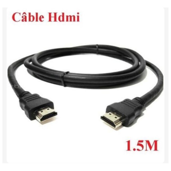 Câble HDMI - GENERIC - 1,5 m - Full HD 1080p - Compatible PS3, Xbox 360, TV, PC