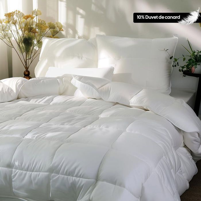 Couette premium mi-saison - Duvet de canard 200g 260x240 cm