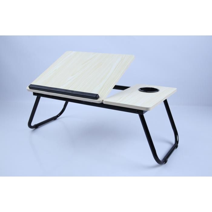 Table ordinateur pliable - GENERIC - WR4439-1 - 55x32x25 cm - Bois - Beige