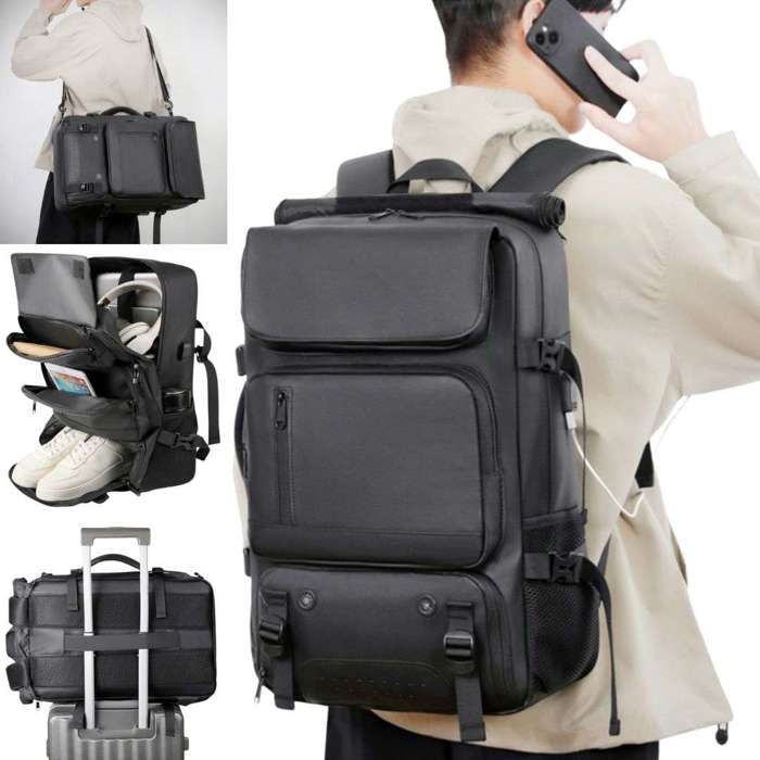 Sac à dos - GENERIC - Multifonction - Espace chaussures séparé - Accès rapide ordinateur - Compatible trolley