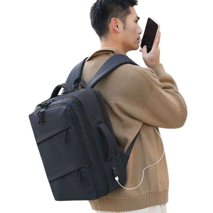 Sac à dos multifonctionnel ,supporte pc ,tablette ,parfait ,pratique ,tendance -noir