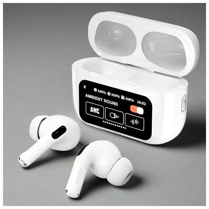 J30 – Écouteurs Sans Fil Bluetooth TWS avec Réduction de Bruit Active et Boîtier de Charge à Écran Tactile LCD