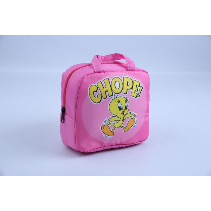 Sac à goûter - GENERIC - Motif écolière - Rose - Compact - Zippé