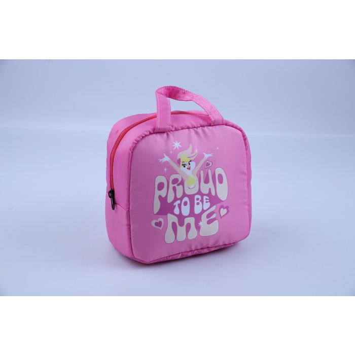 Sac à goûter carré - GENERIC - Motif écolière - Rose - Pratique - Compact