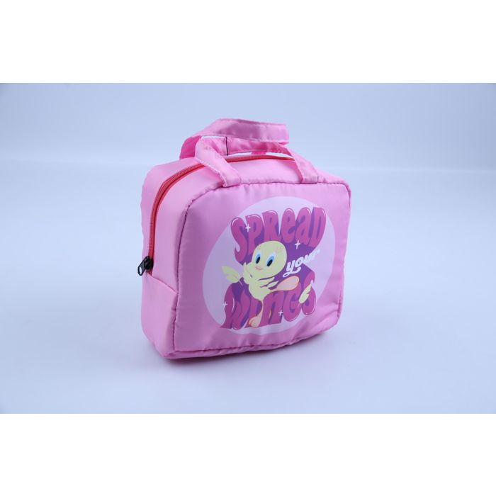 Sac à goûter - GENERIC - Motif écolière - Rose - Toile - Pour fille