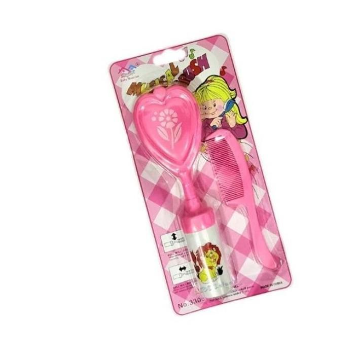 Brosse et un peigne à cheveux doux et musicaux,