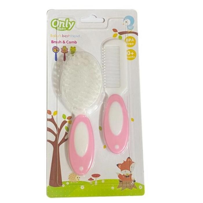 2 brosses bébé rose