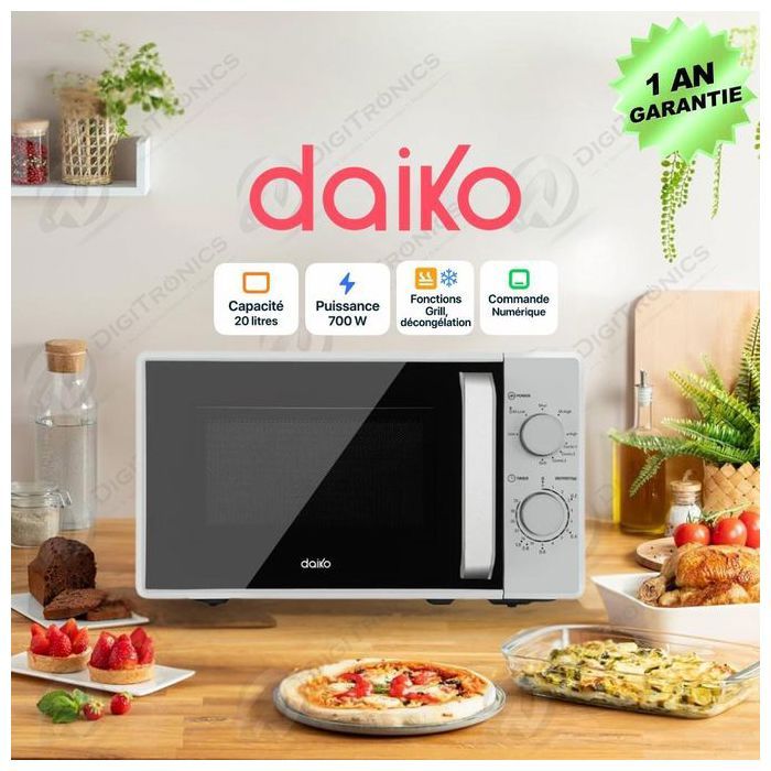 Micro-ondes Grill 20 L, 700W, fonction décongélation, 5 niveaux, FMO-2042GDK