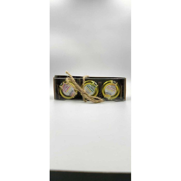 Coffret de Mini-Pots de Miel – 3 Saveurs (Eucalyptus, Orange, Multiflora)