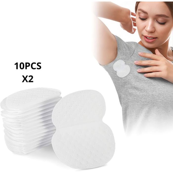 Pack 10x2 Coussins Anti-Transpiration Jetables – Restez Frais et Confiant Toute la Journée
