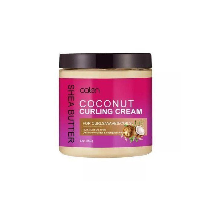 Calen Curling Cream/Crème Bouclante au Coco & Beurre de Karité, 250g