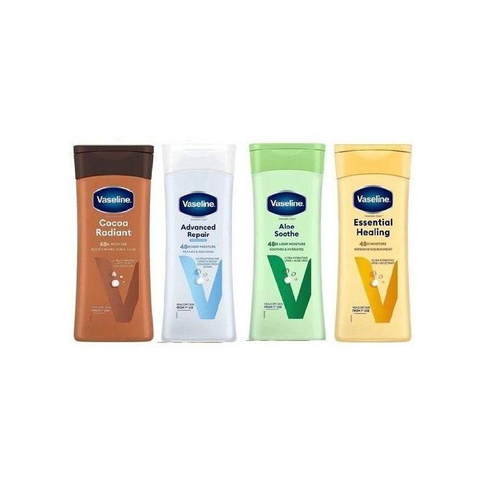 Vaseline Pack de 4 Lotions Vaseline-Hydratation 48H, 200ml*4