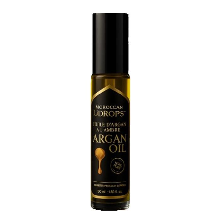 Huile d'Argan - 100% Pure à l'Ambre - 50ml - Anti-Âge - Visage, Corps & Cheveux