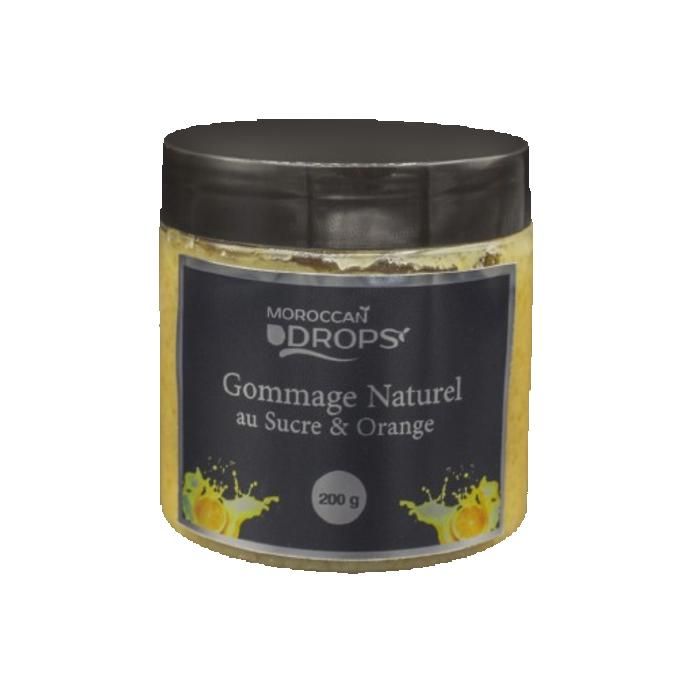 Gommage Naturel Sucre & Orange – Exfoliation Douce Visage & Corps – 200g