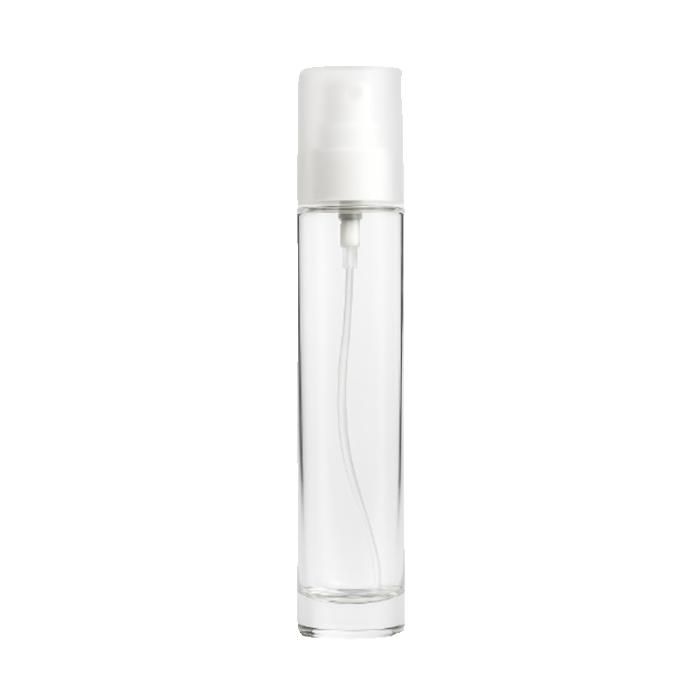 Flacon Verre Transparent 100ml avec Pompe à Vis – Rechargeable & Élégant