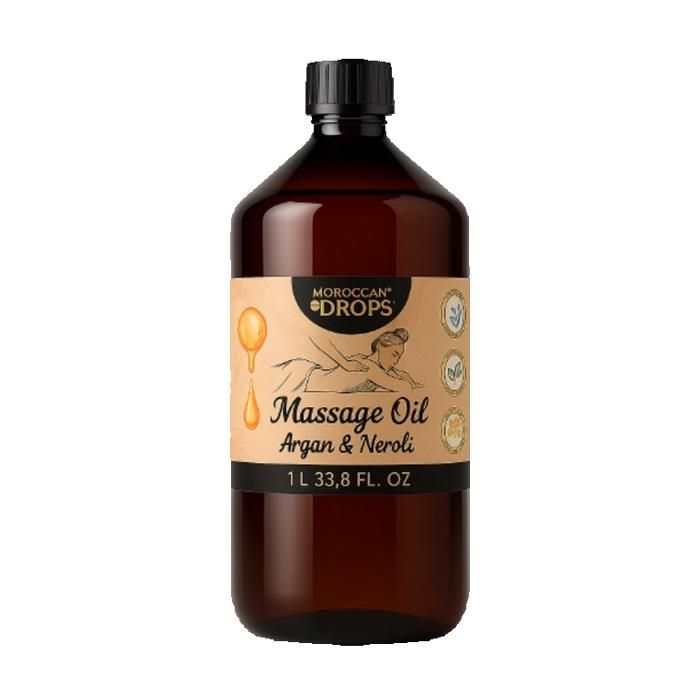 Huile de Massage Naturelle Argan & Néroli – Relaxante 1L