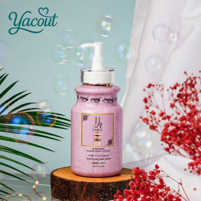 Lotion Éclaircissante - YARA - Mains & Corps - Acide Glycolique - Non Grasse - Multicolore