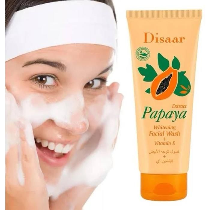 Disaar Gel Nettoyant Visage à la Papaye – Vitamine E, Éclat & Douceur