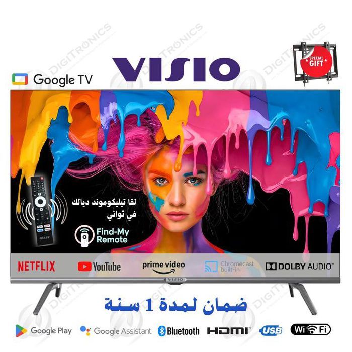 Smart TV 43" - VISIO - FHD - Google TV - WiFi - Bluetooth - Télé Vocale