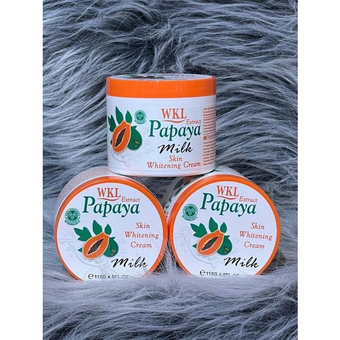 Crème Éclaircissante WKL Papaye & Lait – Visage/Corps