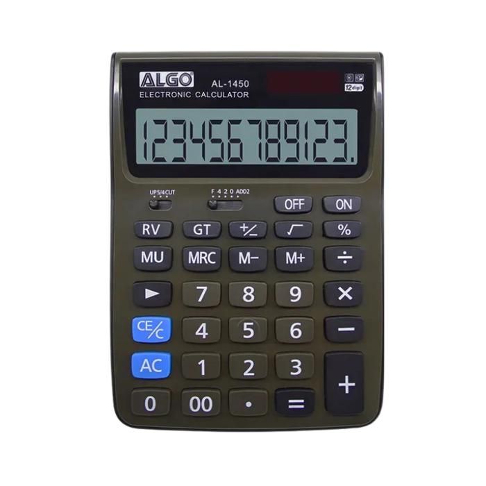 CALCULATRICE GRIS 12 CHIFFRES ALGO
